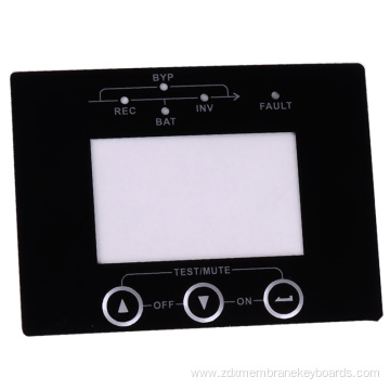 Flat membrane switch panel